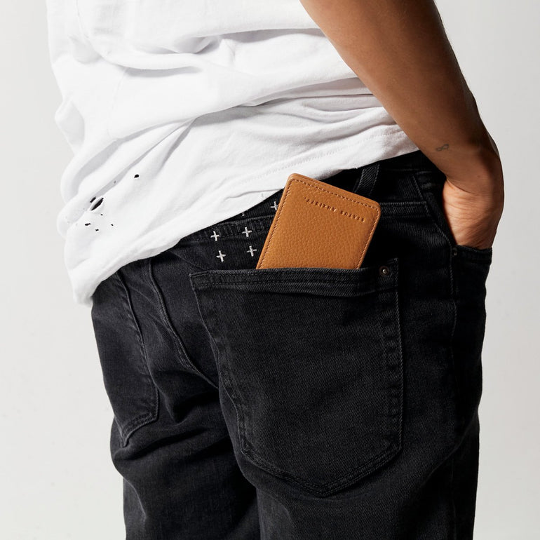 Status Anxiety Magic Flip Men's Leather Wallet Tan