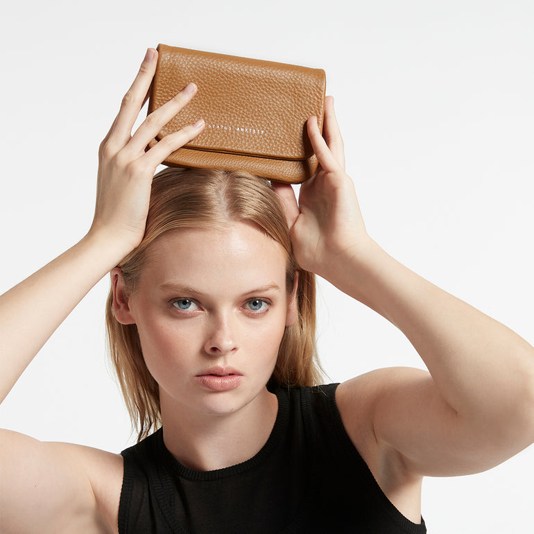 Status Anxiety Impermanent Women's Leather Wallet Tan