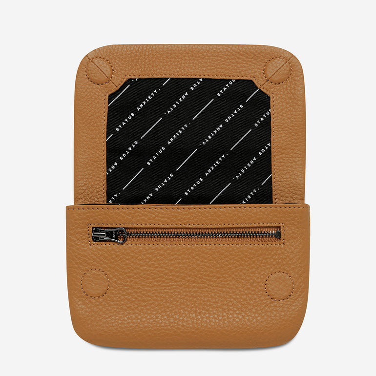 Status Anxiety Impermanent Women's Leather Wallet Tan