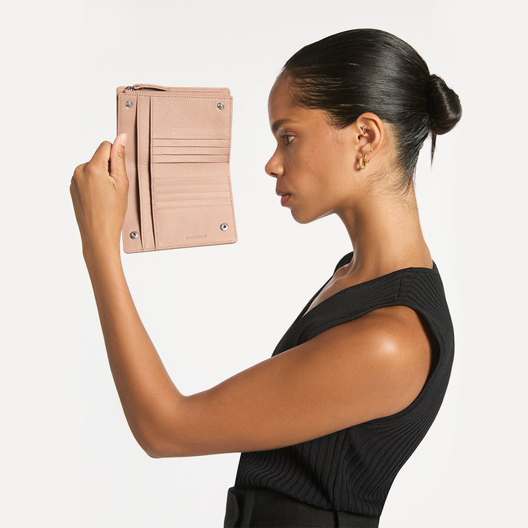 Status Anxiety Insurgency Women's Leather Wallet Dusty Pink