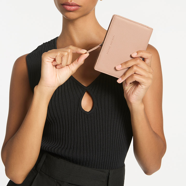Status Anxiety Insurgency Women's Leather Wallet Dusty Pink