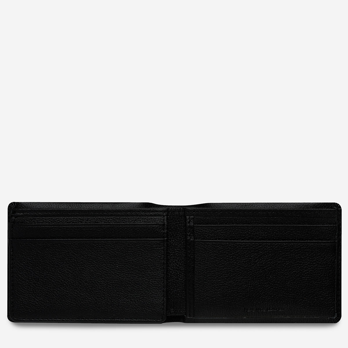 Jonah Men's Black Leather Bi-Fold Wallet | Status Anxiety® Official