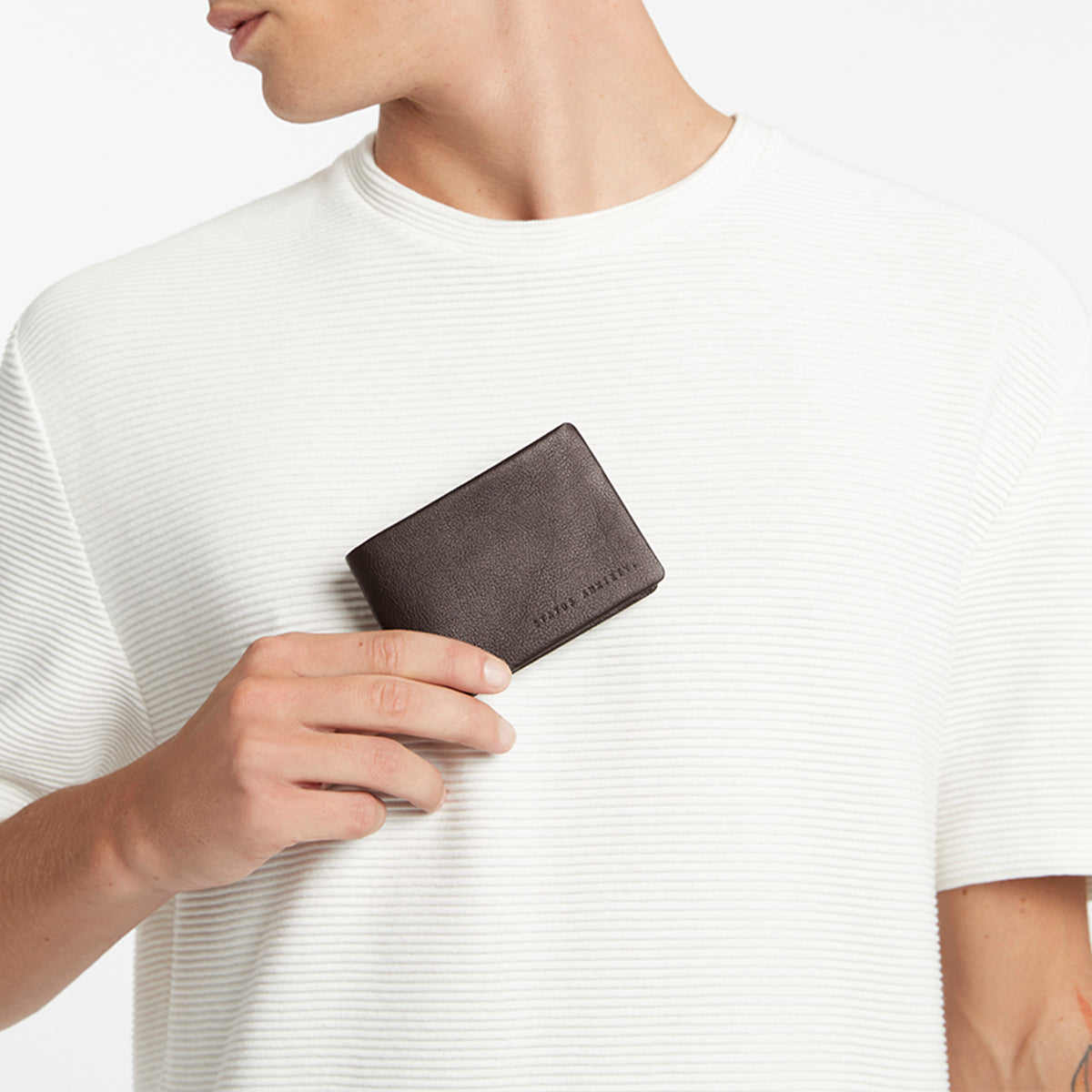 Status Anxiety Jonah Men's Leather Wallet Chocolate