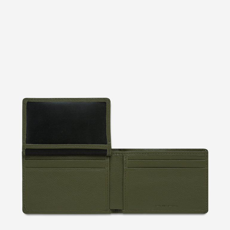 Status Anxiety Jonah Men's Leather Wallet Khaki