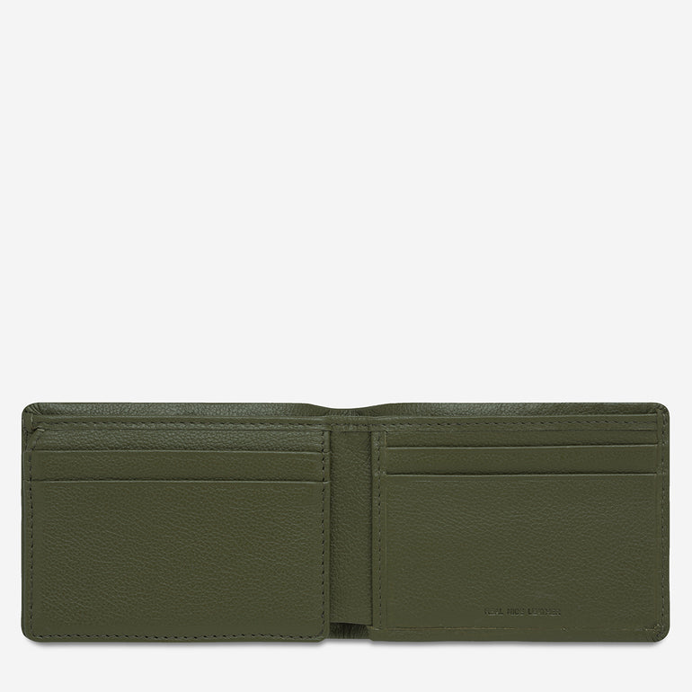 Status Anxiety Jonah Men's Leather Wallet Khaki