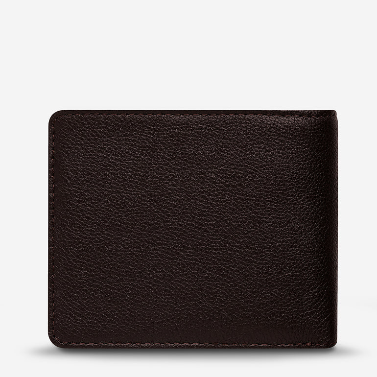 Status Anxiety Leonard Men's Leather Wallet Chocolate