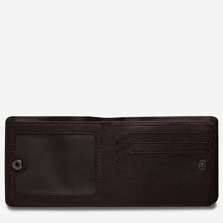 Status Anxiety Leonard Men's Leather Wallet Chocolate