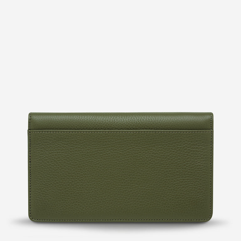 Status Anxiety Living Proof Women's Leather Wallet Khaki