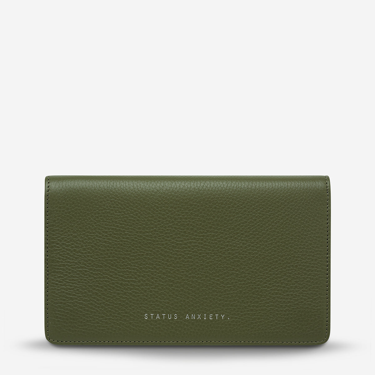 Status Anxiety Living Proof Women's Leather Wallet Khaki