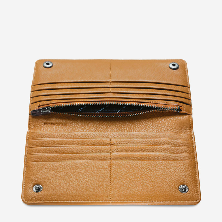 Status Anxiety Living Proof Women's Leather Wallet Tan