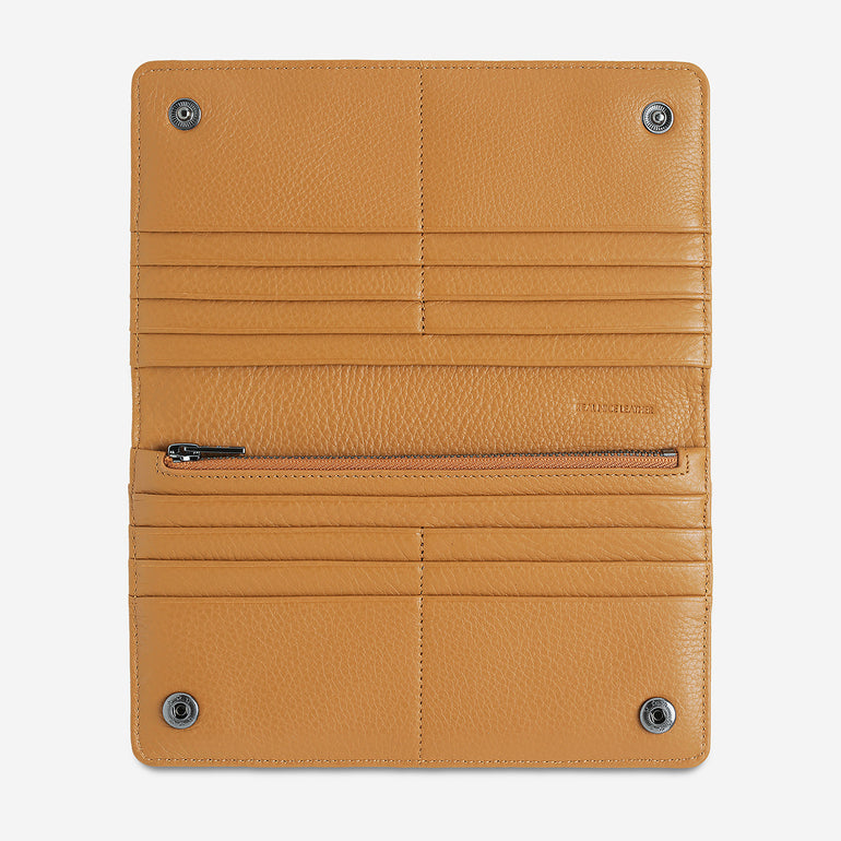 Status Anxiety Living Proof Women's Leather Wallet Tan