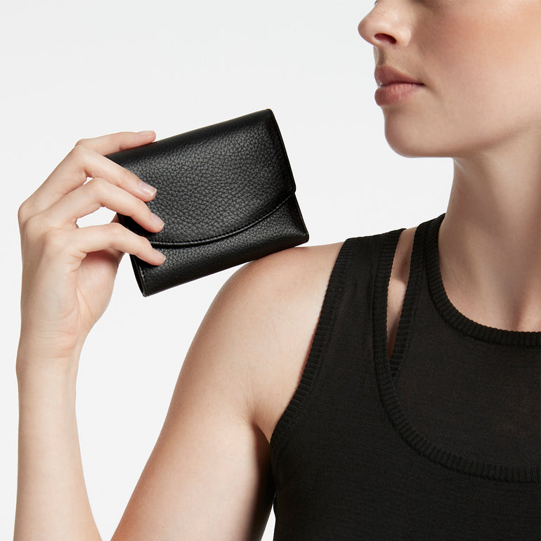 Status Anxiety Lucky Sometimes Women's Leather Wallet Black