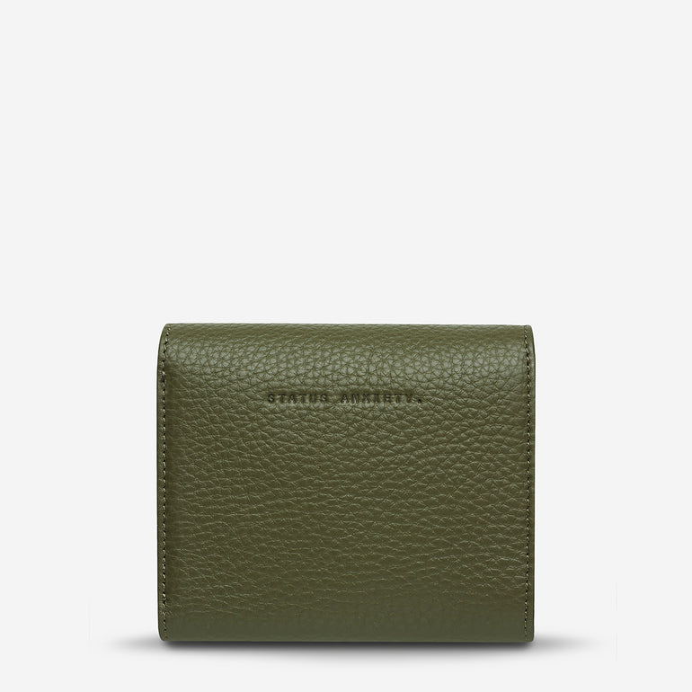 Status Anxiety Lucky Sometimes Women's Leather Wallet Khaki