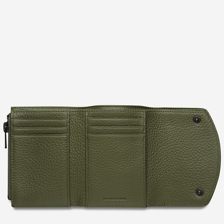 Status Anxiety Lucky Sometimes Women's Leather Wallet Khaki