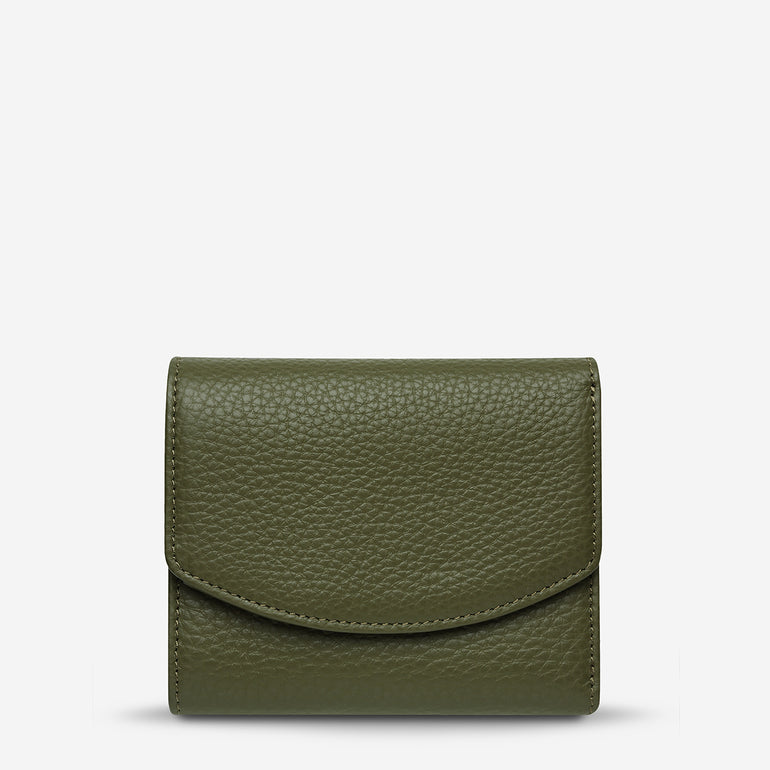 Status Anxiety Lucky Sometimes Women's Leather Wallet Khaki