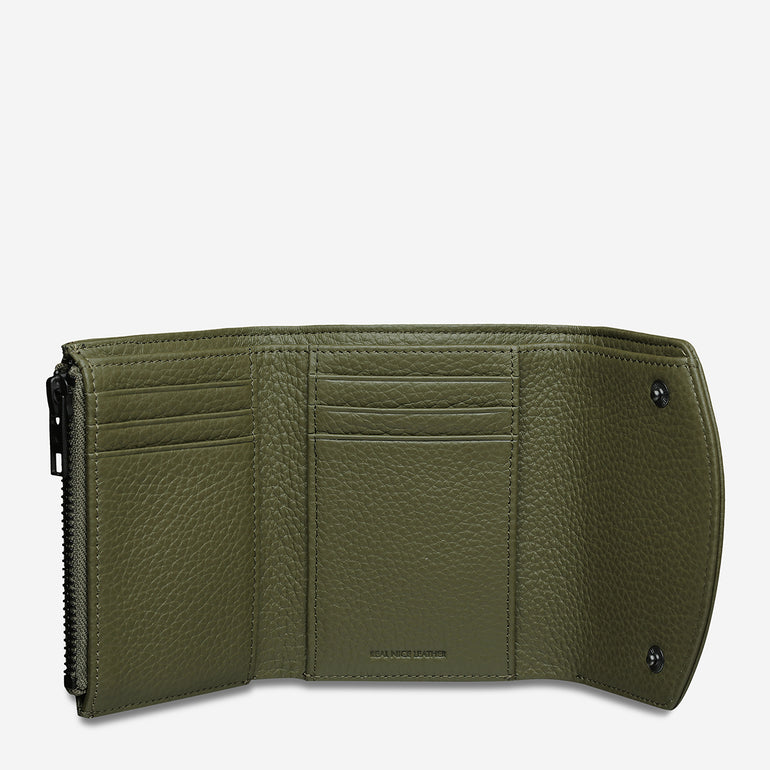 Status Anxiety Lucky Sometimes Women's Leather Wallet Khaki