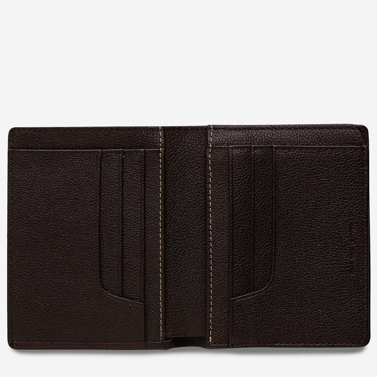 Status Anxiety Nathaniel Men's Leather Wallet Chocolate