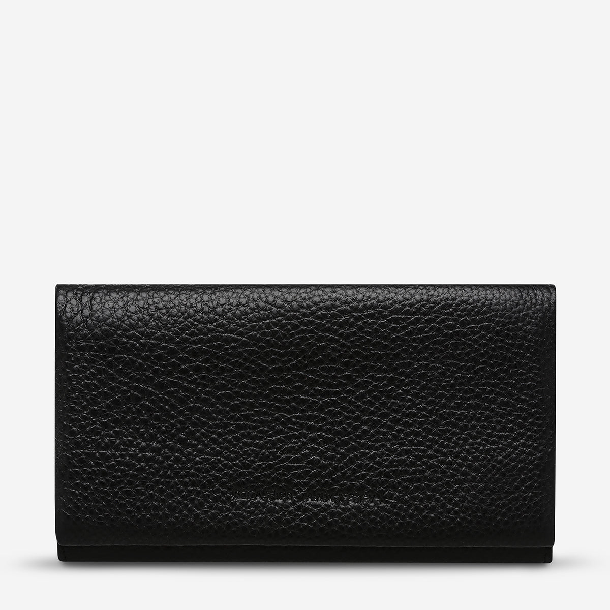 Status Anxiety Nevermind Women's Leather Wallet Black