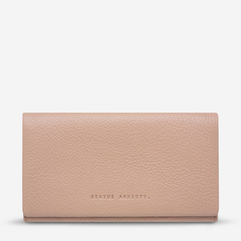 Status Anxiety Nevermind Women's Leather Wallet Dusty Pink