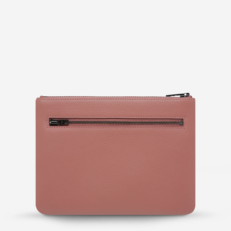 Status Anxiety New Day Women's Leather Pouch Wallet Dusty Rose