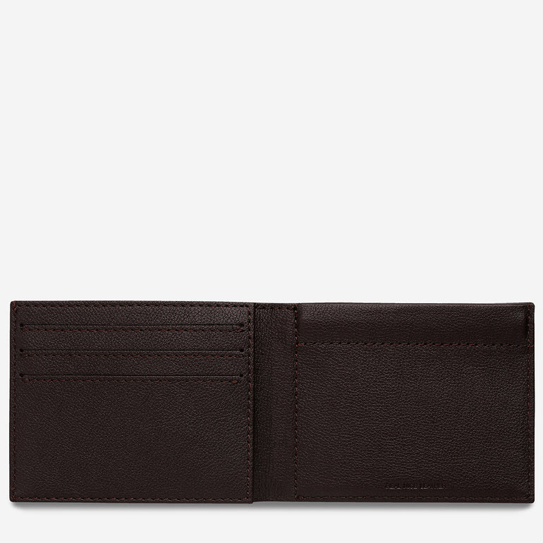 Status Anxiety Noah Men's Leather Wallet Chocolate