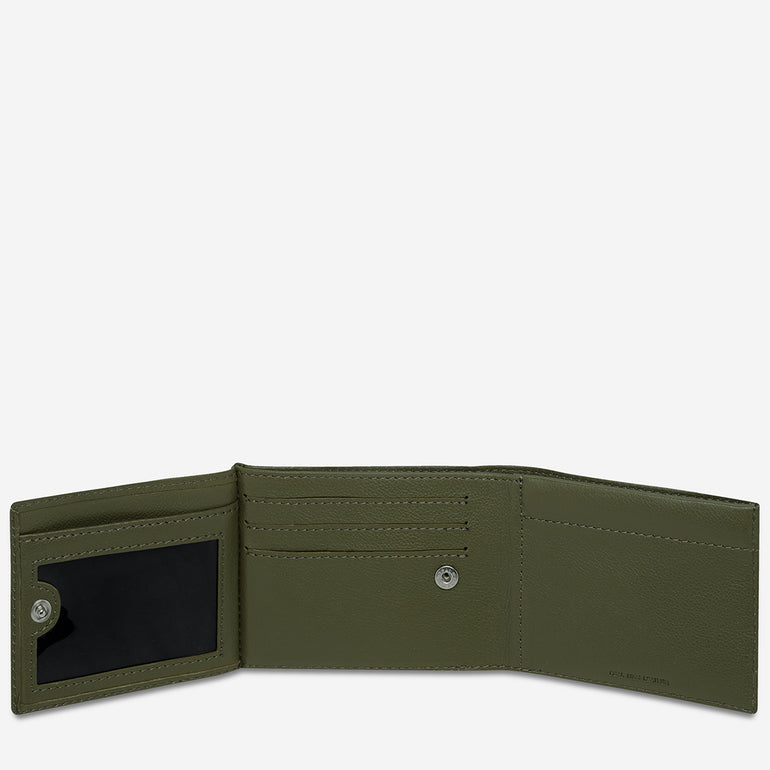 Status Anxiety Noah Men's Leather Wallet Khaki