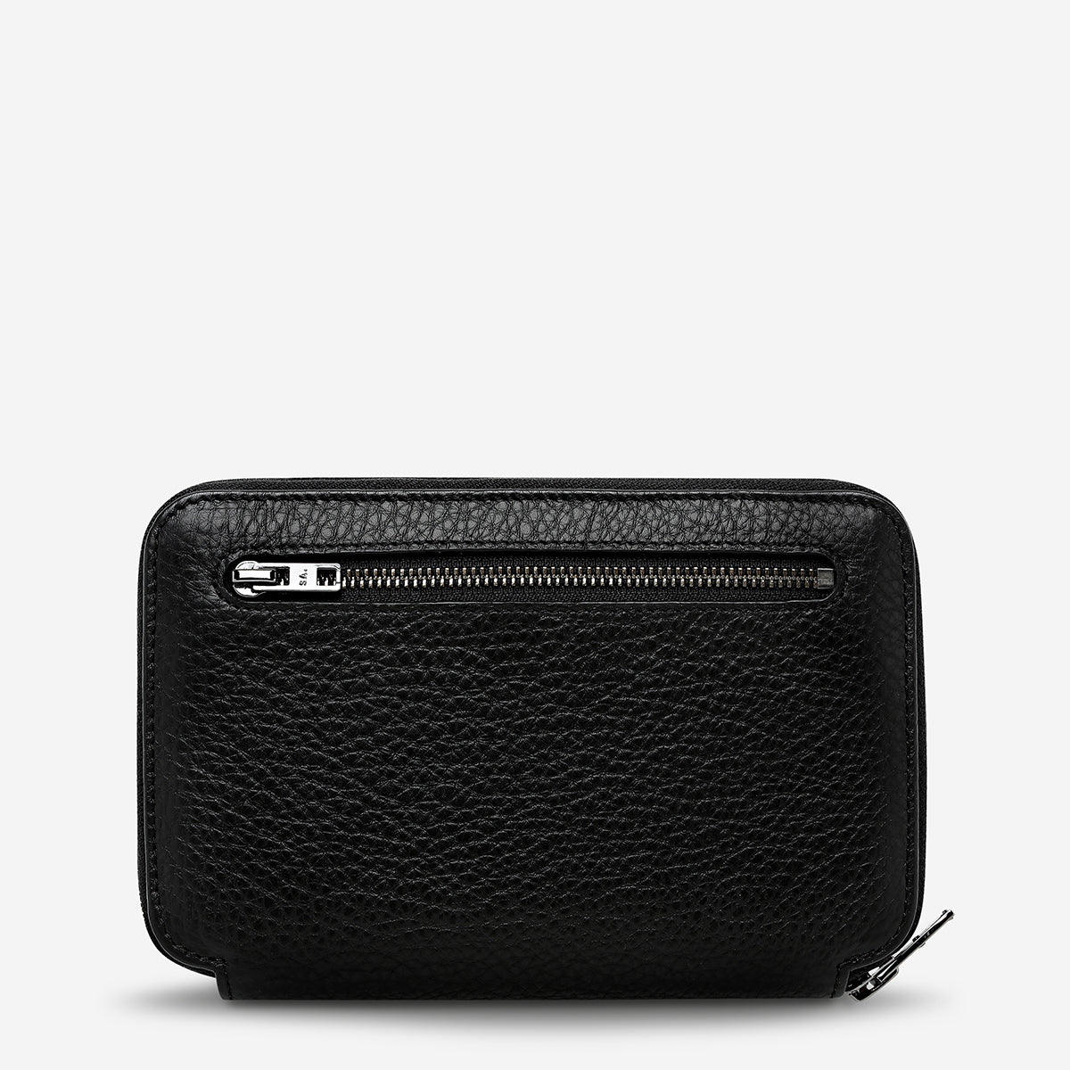 Nowhere To Be Found Black Leather Travel Wallet | Status Anxiety®