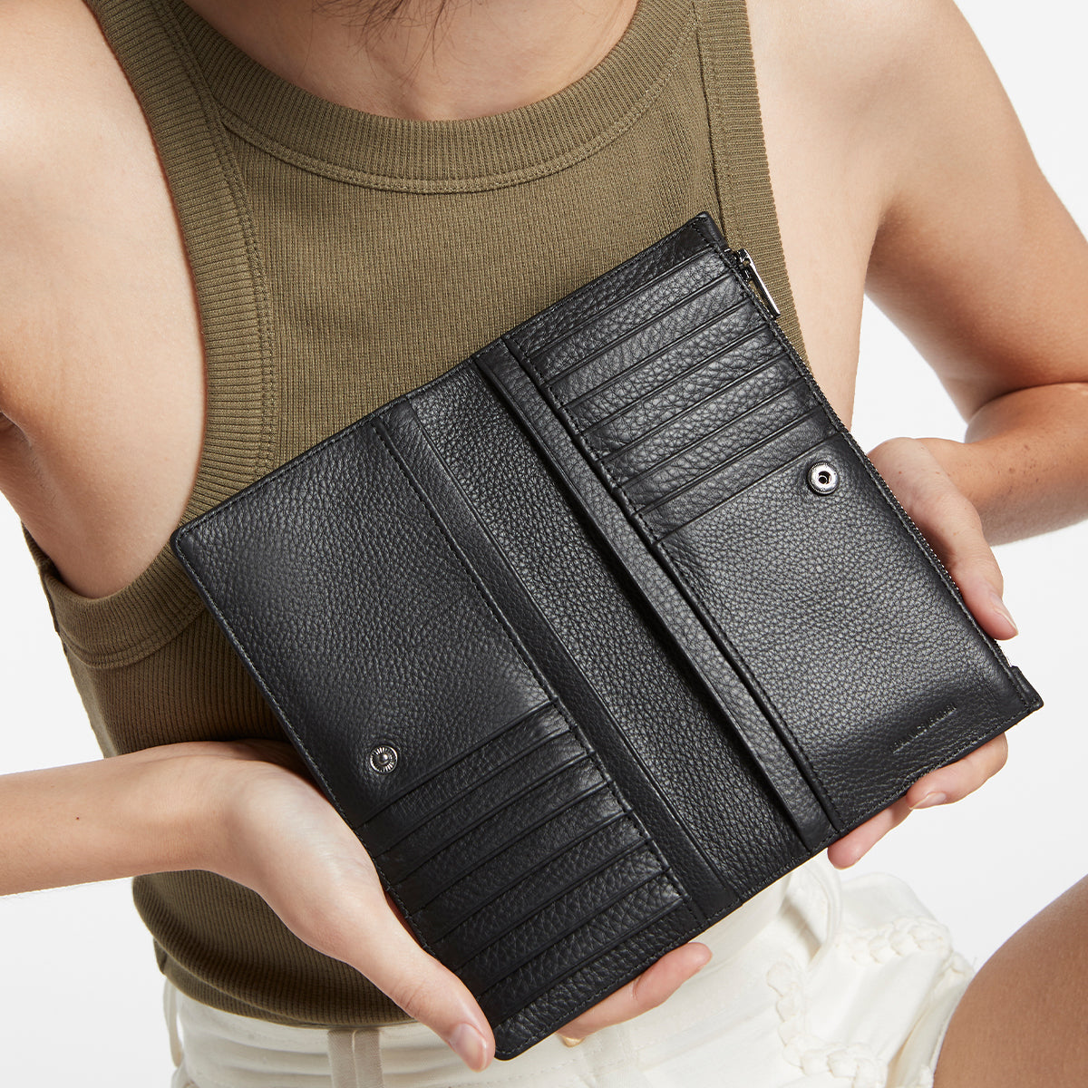 Old Flame Women's Black Leather Wallet | Status Anxiety® Old Flame Women's Black Leather Wallet | Status Anxiety®