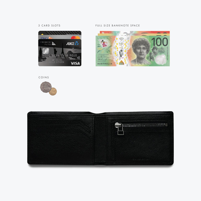 Status Anxiety Otis Men's Leather Wallet Black