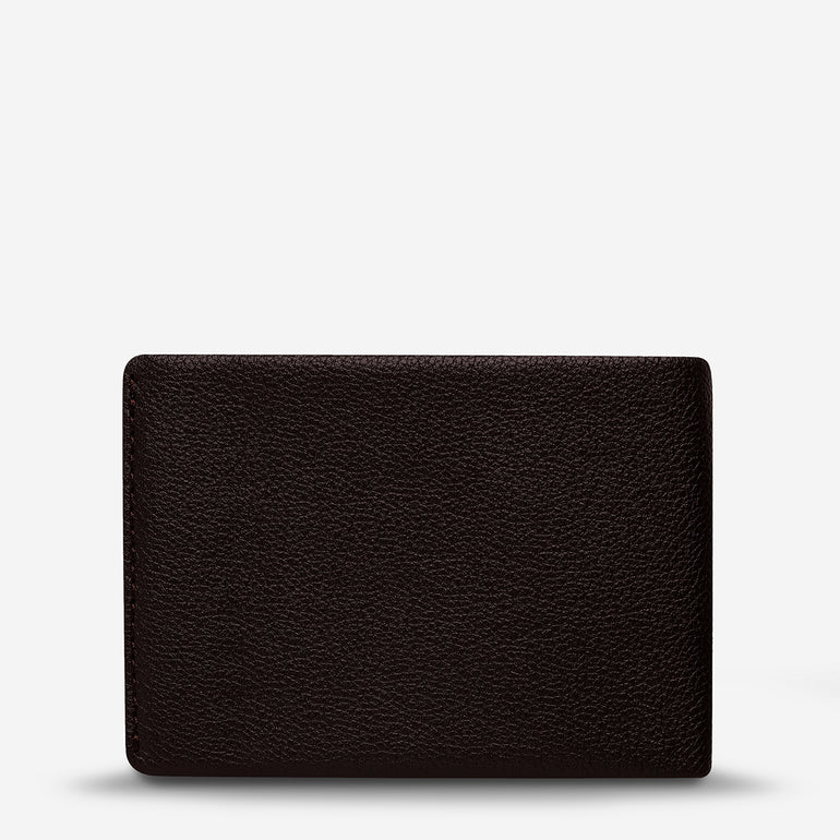 Status Anxiety Otis Men's Leather Wallet Chocolate