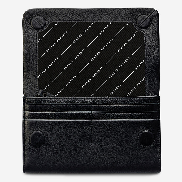 Status Anxiety Remnant Women's Leather Wallet Black