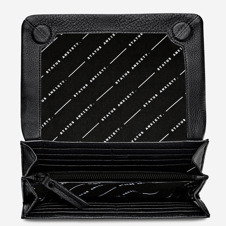 Status Anxiety Remnant Women's Leather Wallet Black