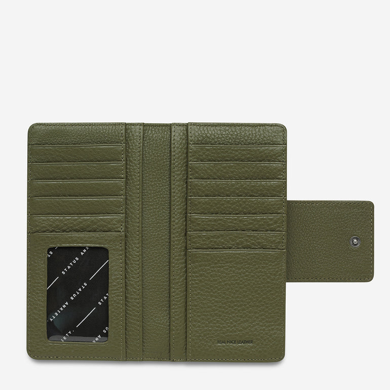 Status Anxiety Ruins Women's Leather Wallet Khaki