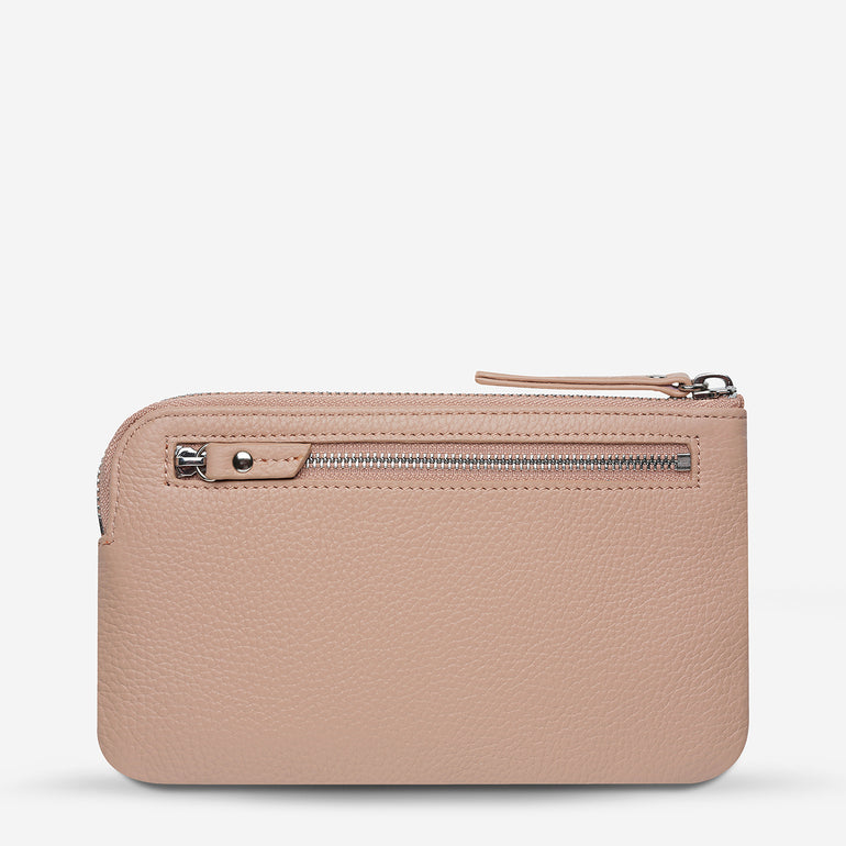 Status Anxiety Smoke and Mirrors Women's Leather Pouch Wallet Dusty Pink