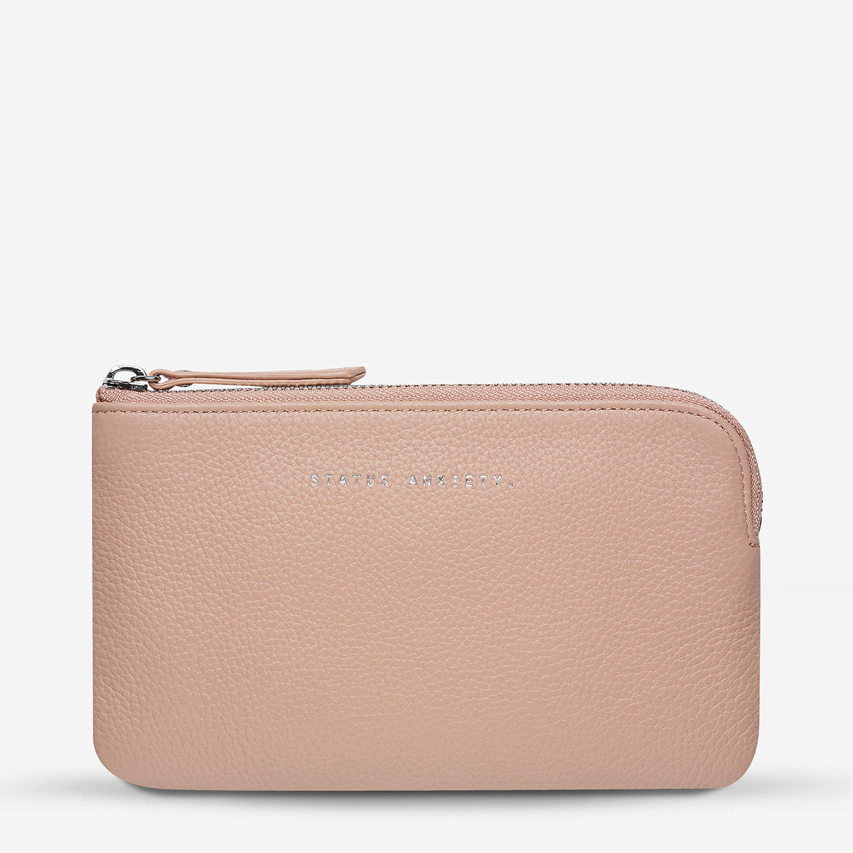 Status Anxiety Smoke and Mirrors Women's Leather Pouch Wallet Dusty Pink