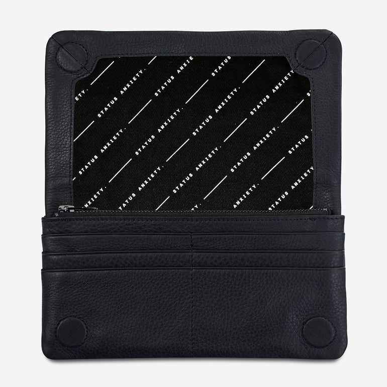 vStatus Anxiety Some Type Of Love Women's Leather Wallet Black
