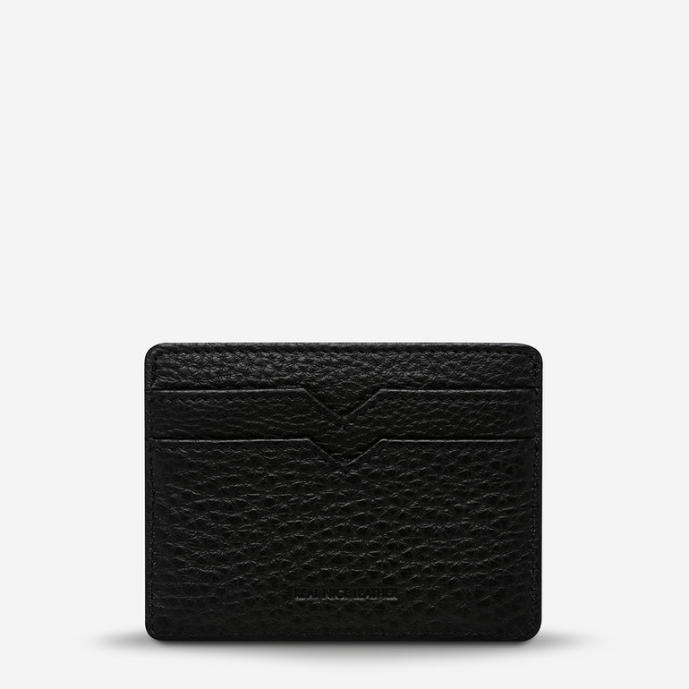 Status Anxiety Together For Now Women's Leather Card Wallet Black