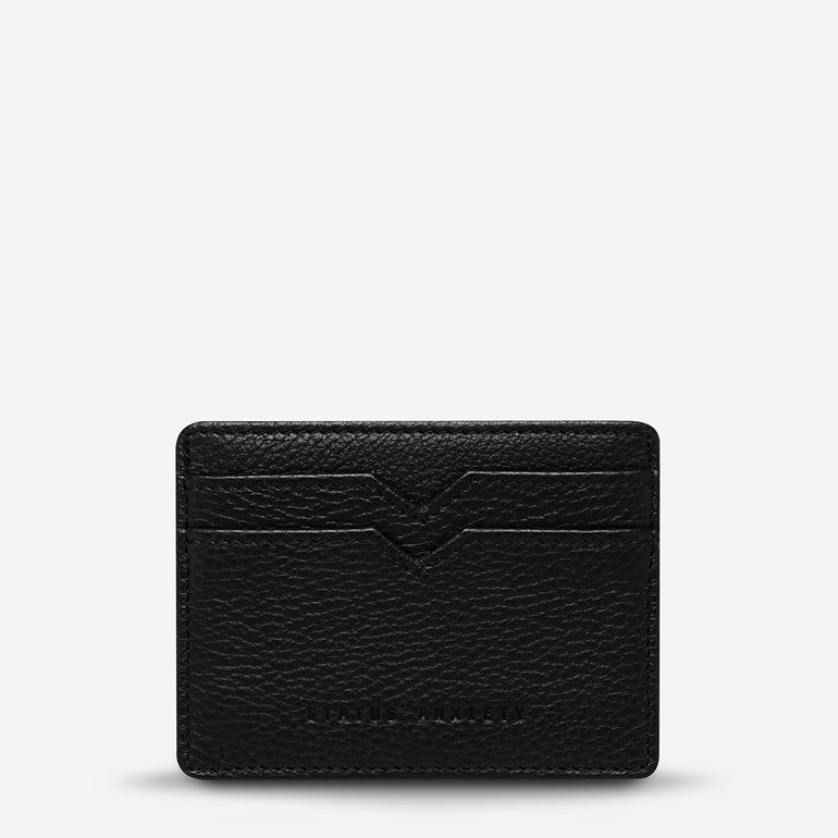 Status Anxiety Together For Now Women's Leather Card Wallet Black