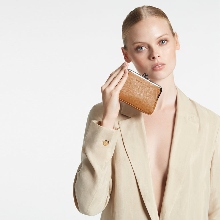 Status Anxiety Womens Leather Wallet Volatile Tan