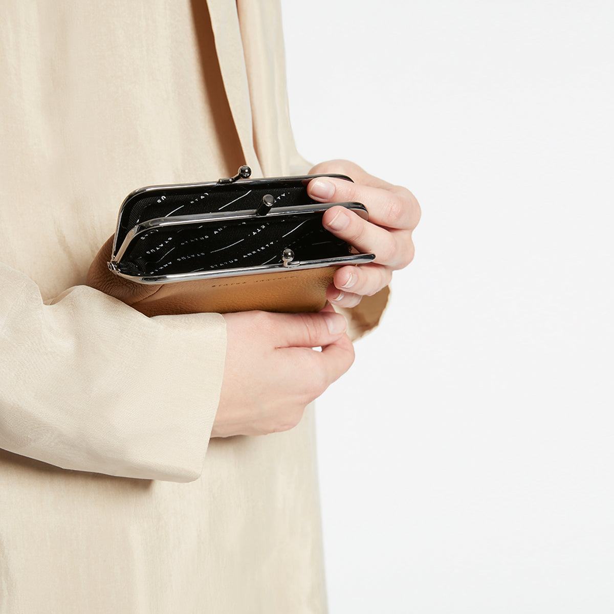 Status Anxiety Womens Leather Wallet Volatile Tan