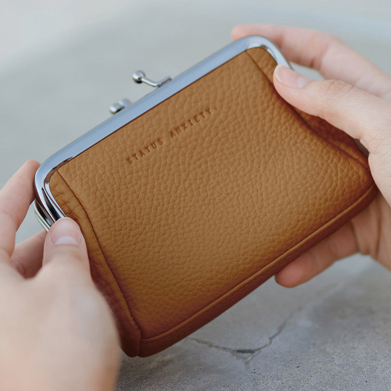 Status Anxiety Womens Leather Wallet Volatile Tan