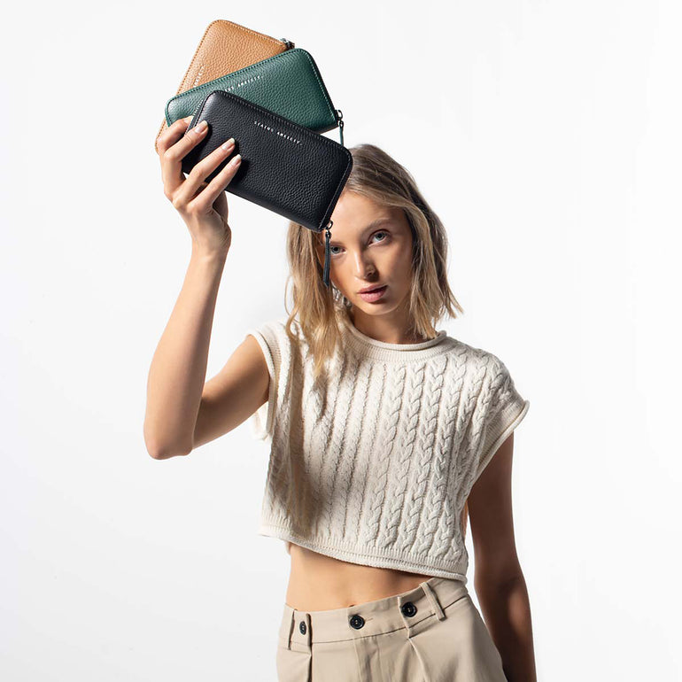 Status Anxiety Yet To Come Leather Wallet Tan