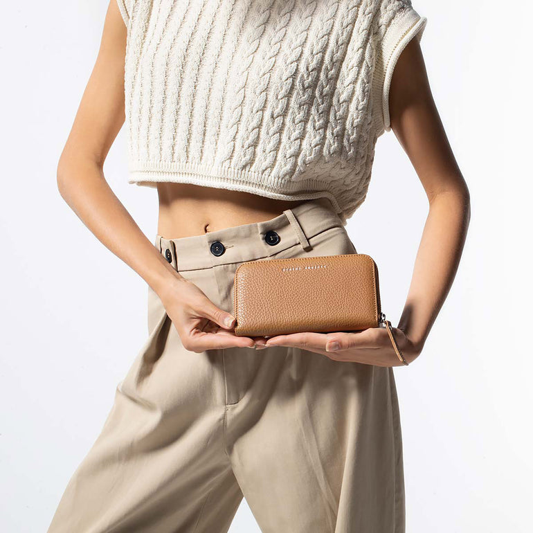 Status Anxiety Yet To Come Leather Wallet Tan