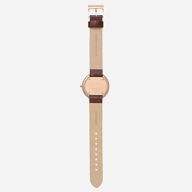 Status Anxiety Repeat After Me Leather Strap Brown