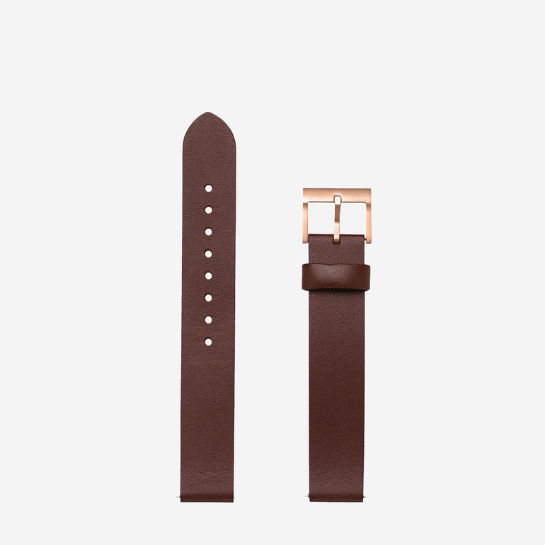 Status Anxiety Repeat After Me Leather Strap Brown