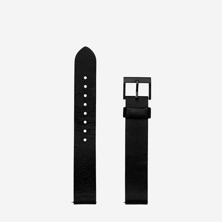 Status Anxiety Repeat After Me Leather Strap Black