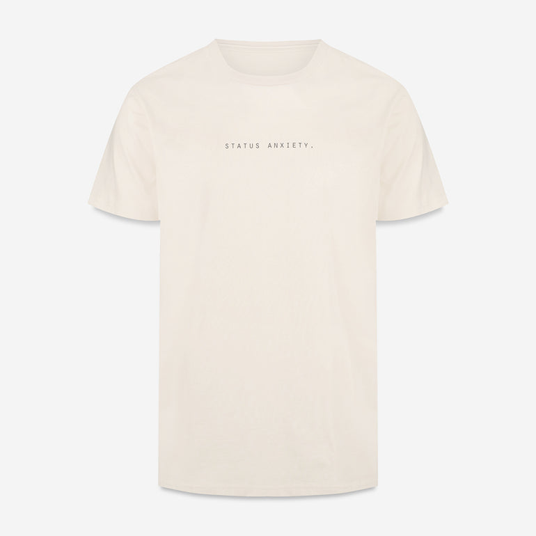 Status Anxiety Think It Over Men's T Shirt Off White