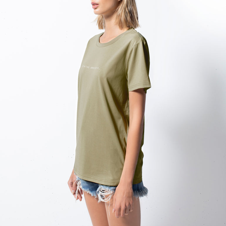 Status Anxiety Think it Over Women's T-shirt Sage