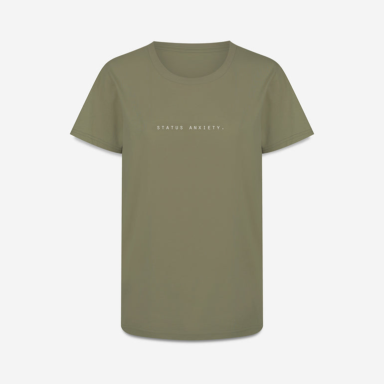 Status Anxiety Think it Over Women's T-shirt Sage