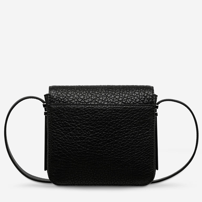 Status Anxiety Want to Believe Women's Leather Crossbody Bag Black Bubble